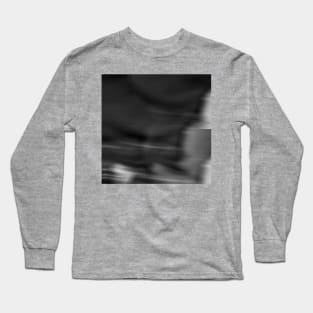 Black and Gray Marble Long Sleeve T-Shirt